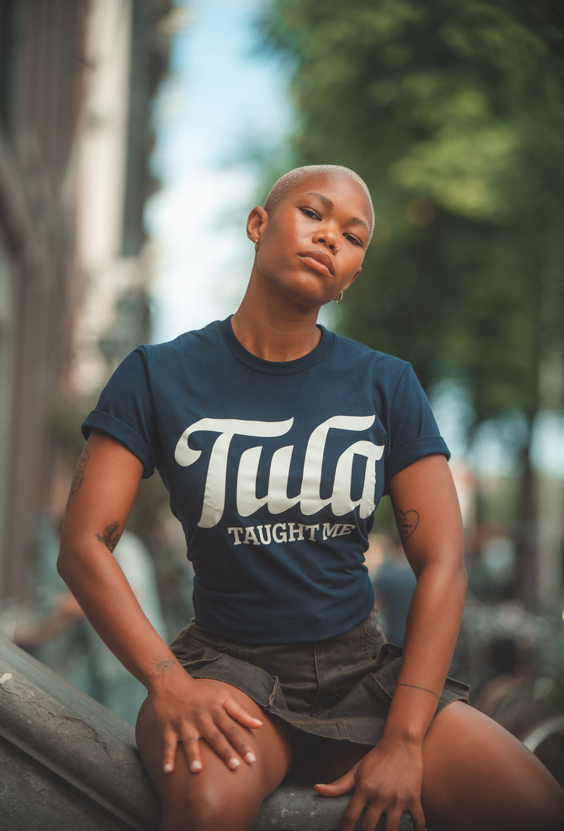 "Tula Taught Me" Navy Blue T-shirt