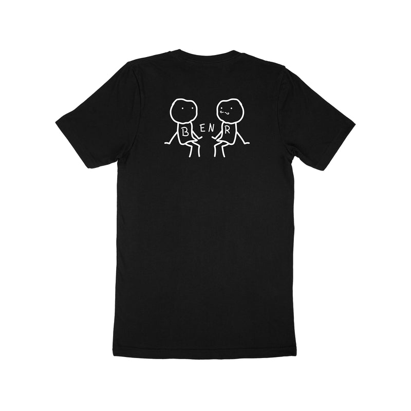 BENR "Stick figure" T-shirt in Black