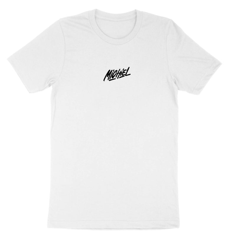 "Michiel" T-shirt White/Black EMB