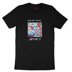 "Raw Wild Flowers" Black T-shirt