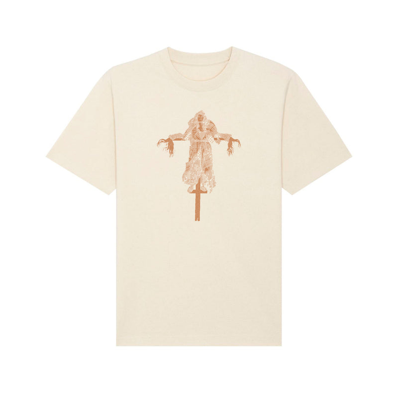 "Scarecrow" Natural Raw T-shirt