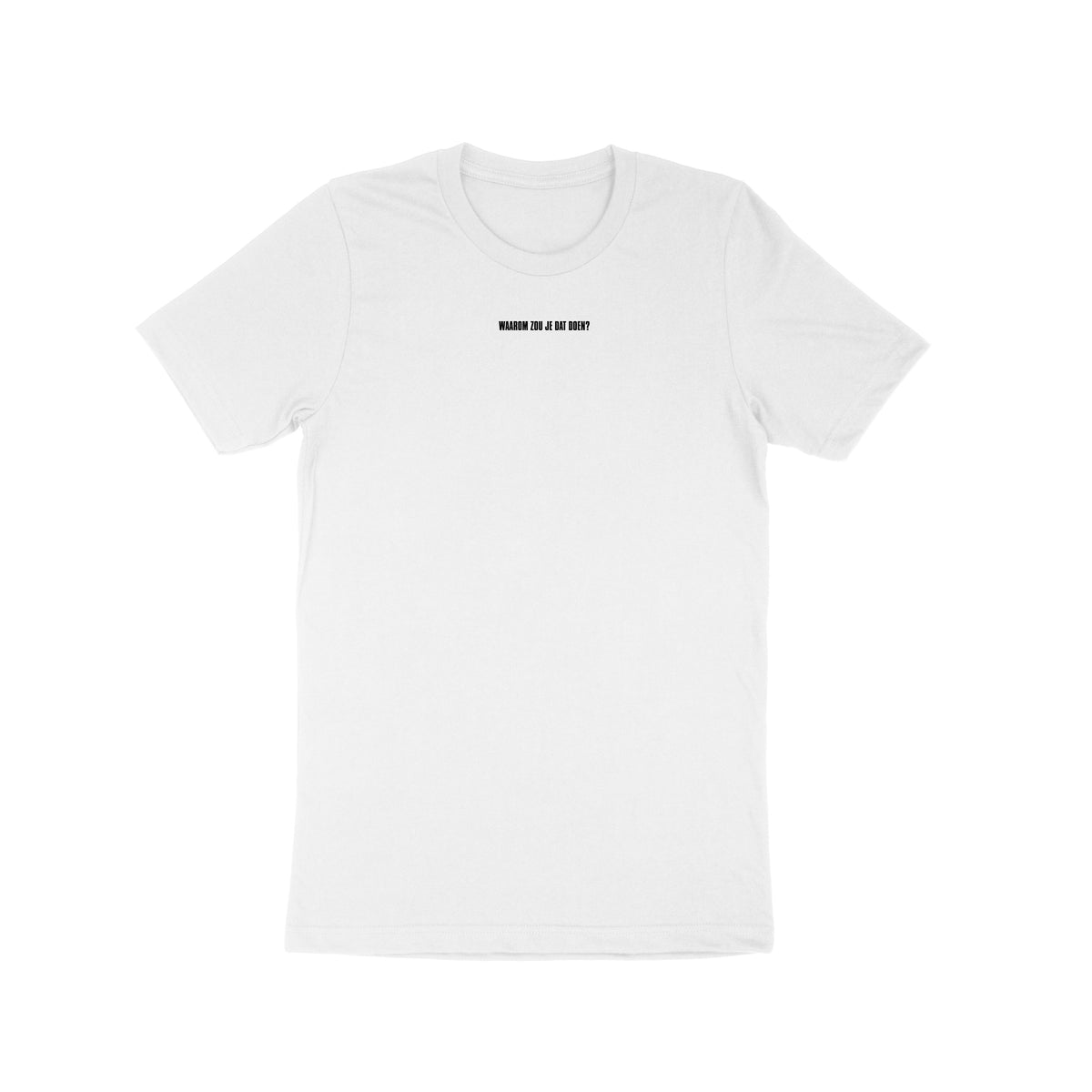 Nielson "Waarom zou je dat doen" t-shirt in white