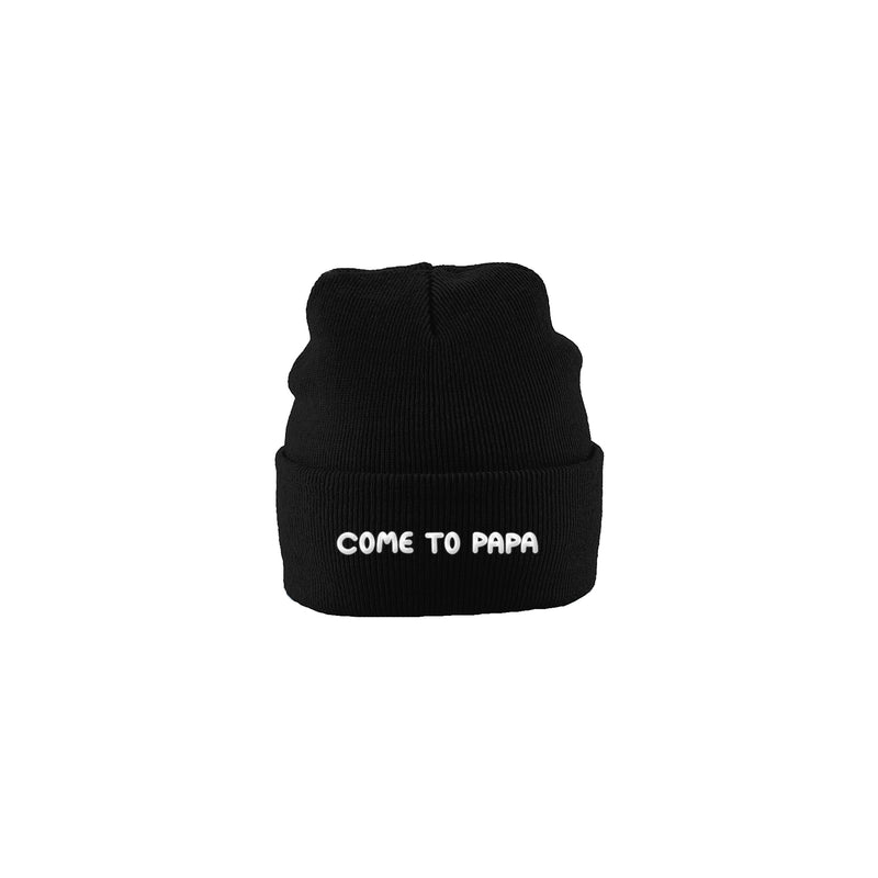 "Come to papa" Limited edition Black Beanie