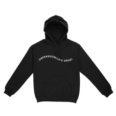 "Onpersoonlijke Groei golf" Black hoodie